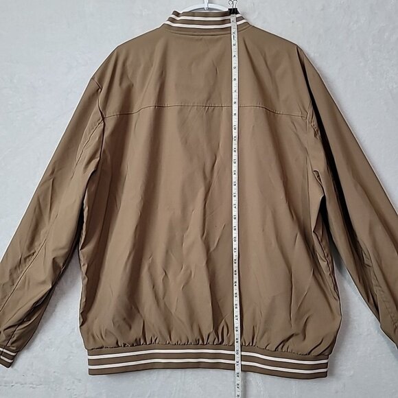 Outdoor Jacket Always Striving For Excellence Tan Men's Size XXL Bomber Jacket - Picture 11 of 14